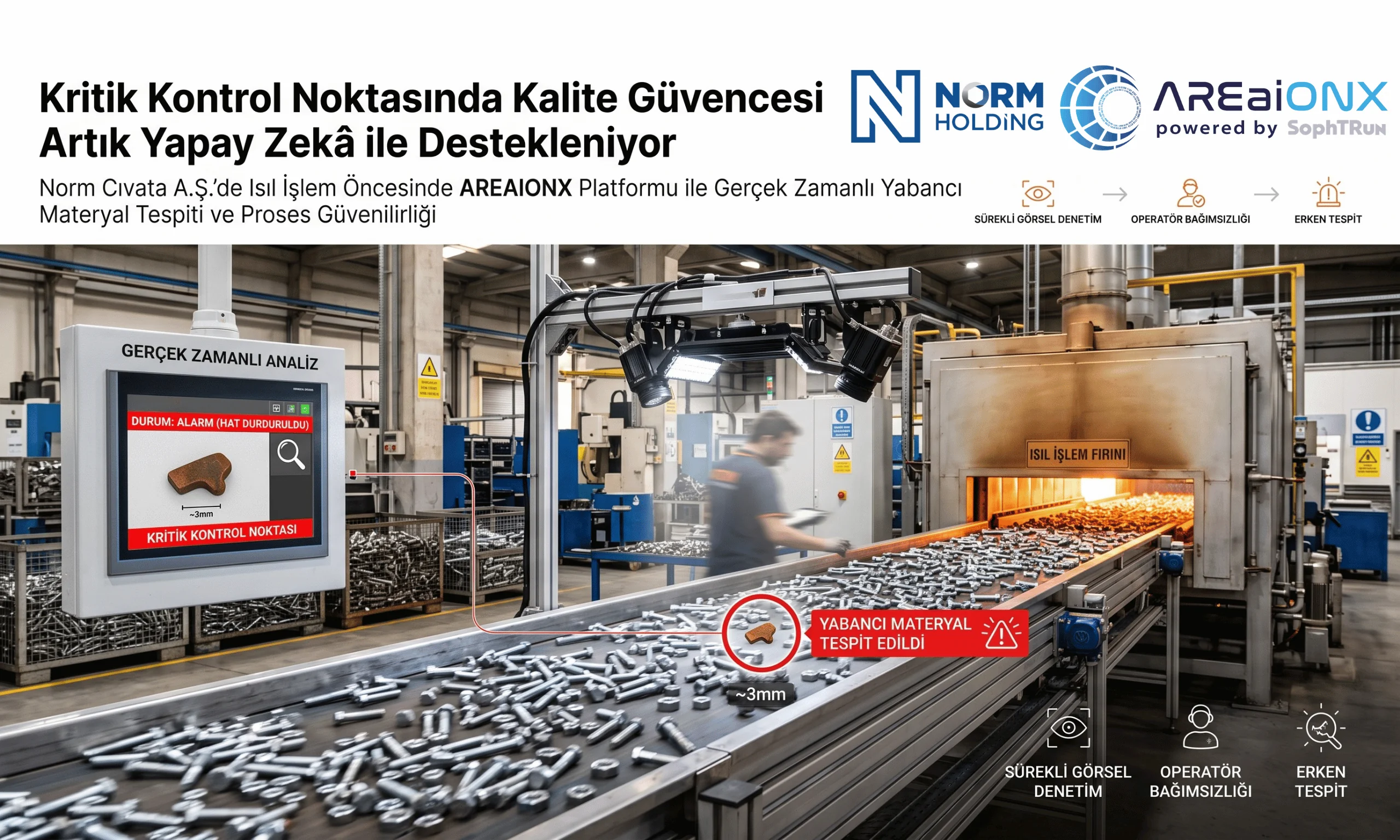 AREaiONX Strengthens Pre-Heat-Treatment Quality Control at Norm Cıvata with Artificial Intelligence